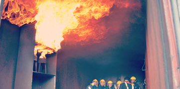 prácticas con fuego real